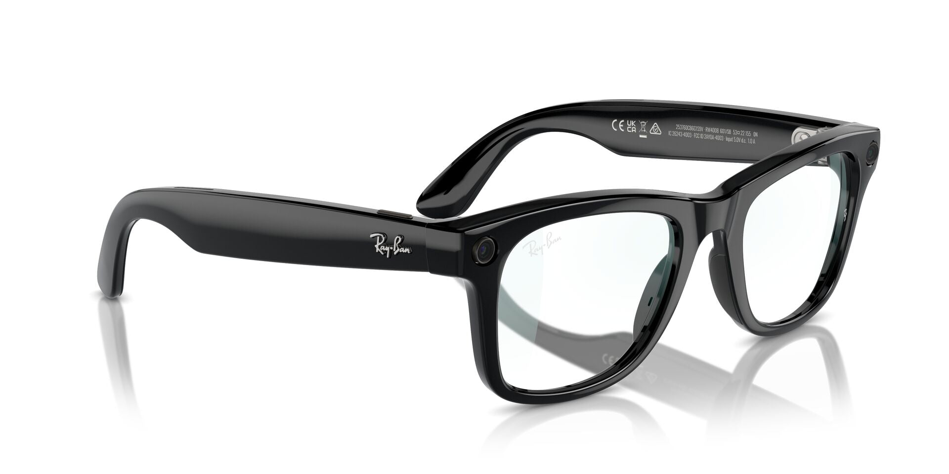 RayBan RW 4008 Shiny Black Clear 53