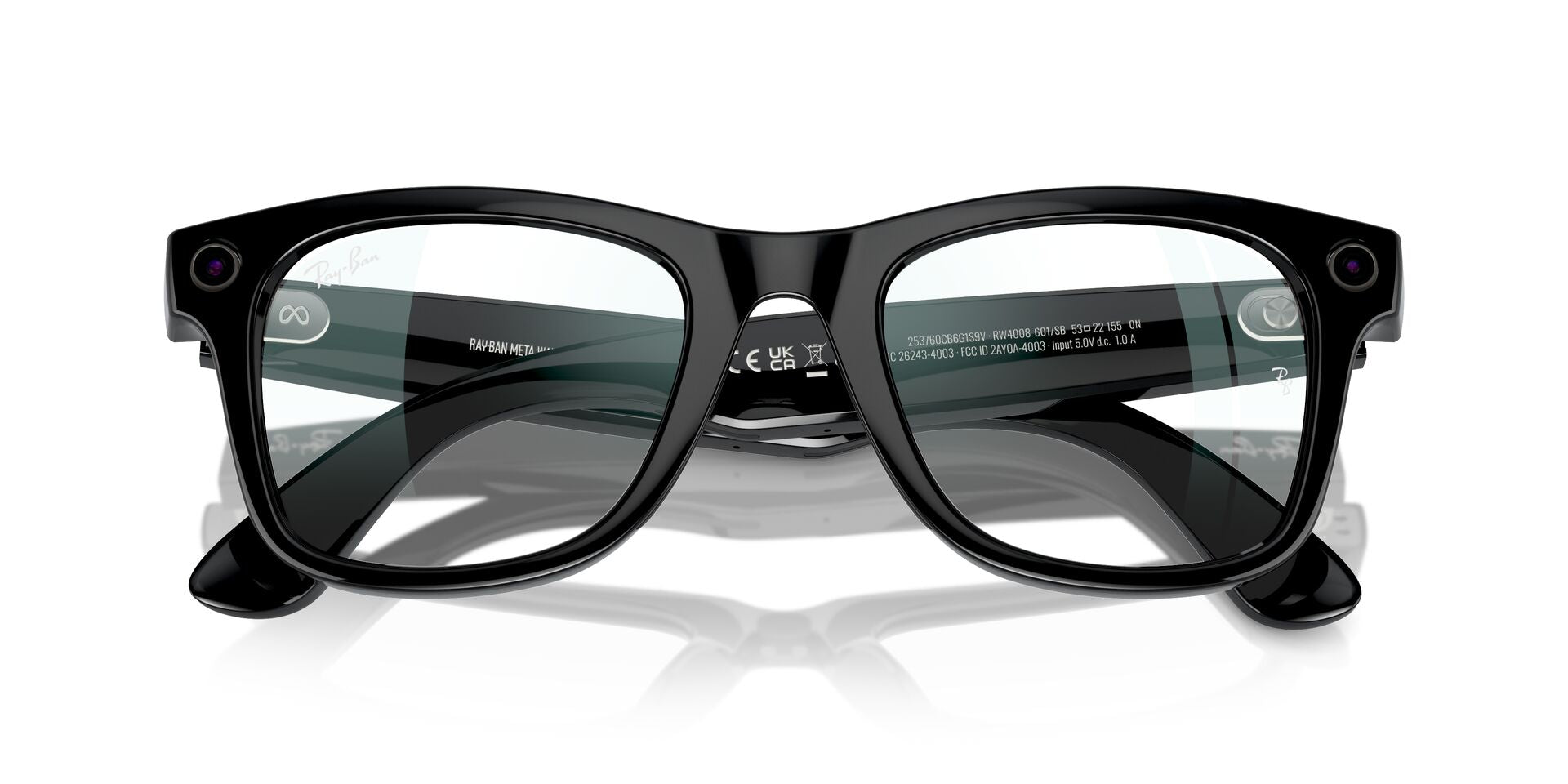 RayBan RW 4008 Shiny Black Clear 53