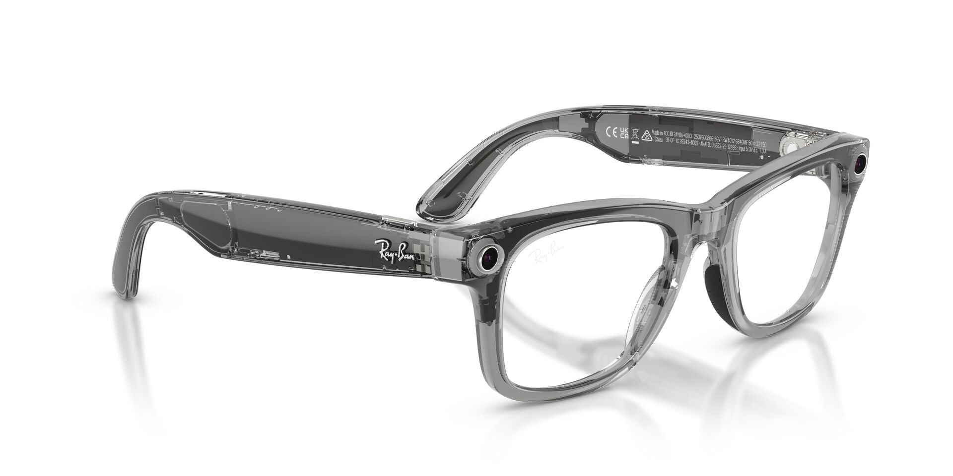 RayBan Meta Gen-2 RW 4012 Shiny Transpatent Grey Transition Sapphire 50