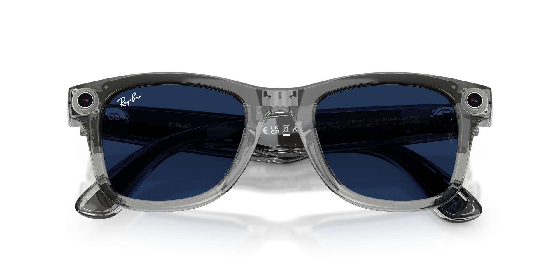 RayBan Meta Gen-2 RW 4012 Shiny Transpatent Grey Transition Sapphire 50