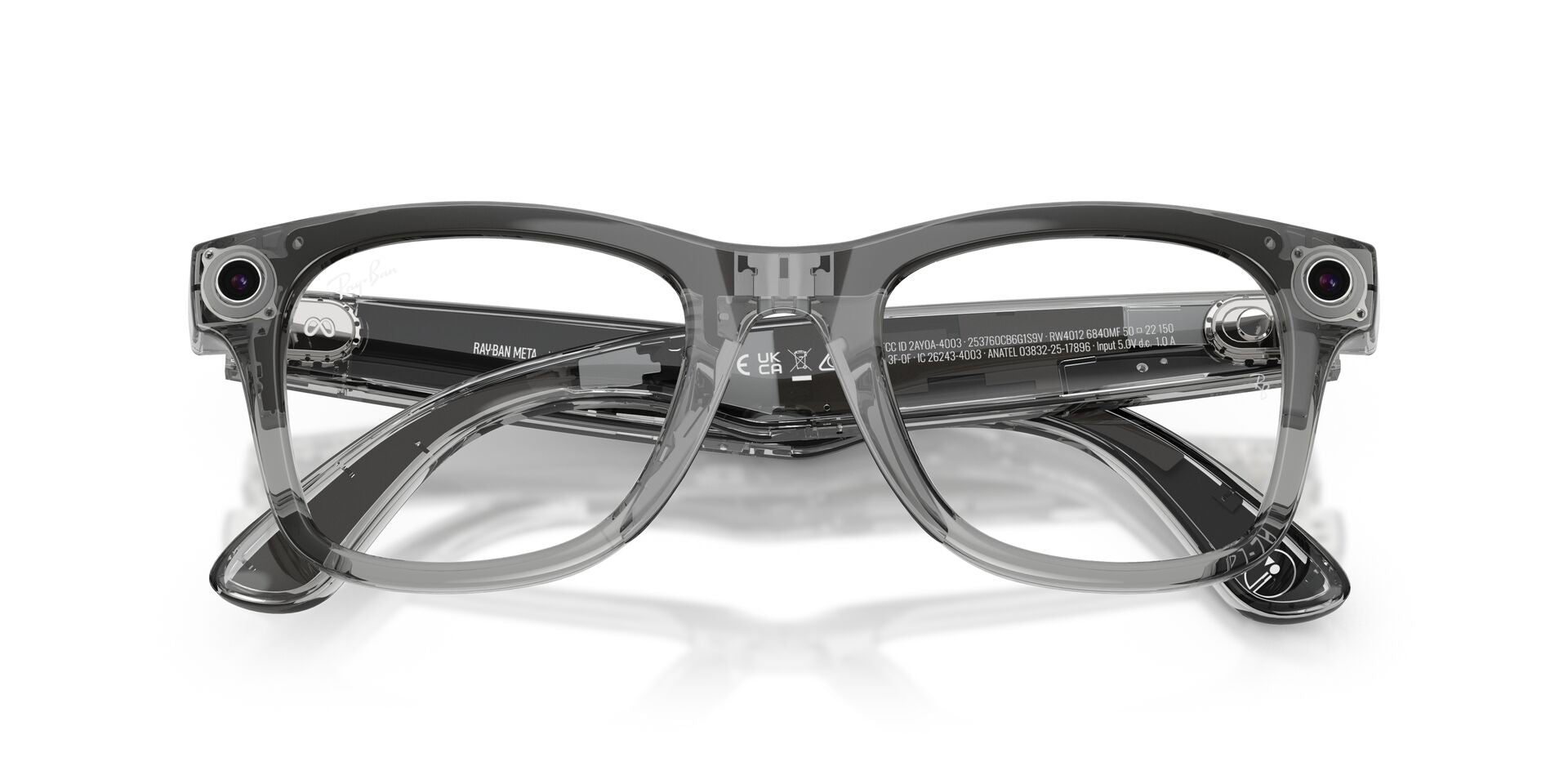 RayBan Meta Gen-2 RW 4012 Shiny Transpatent Grey Transition Sapphire 50