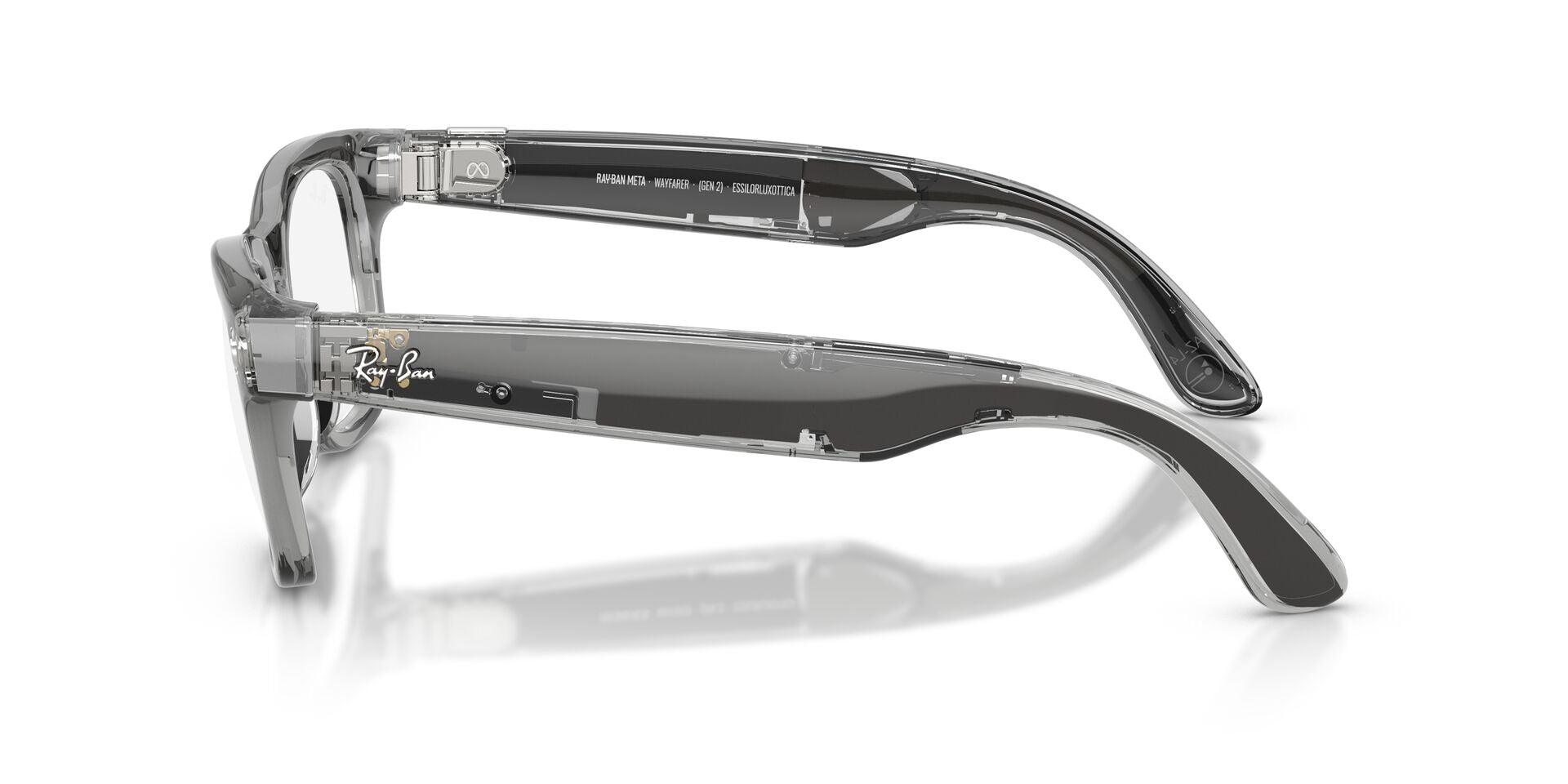 RayBan Meta Gen-2 RW 4012 Shiny Transpatent Grey Transition Sapphire 50